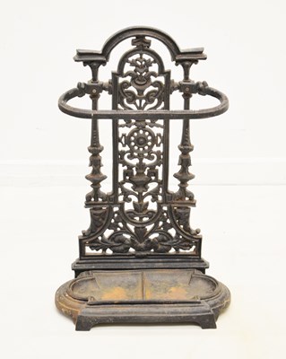 Lot 60 - Cast iron stick stand