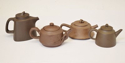 Lot 447 - Four Chinese teapots