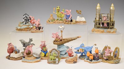 Lot 292 - Robert Harrop - Collection of seventeen 'Clangers' resin figures