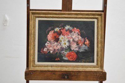 Lot 474 - John Codner RWA (1913-2008) - Oil on board - 'Red Rose I'