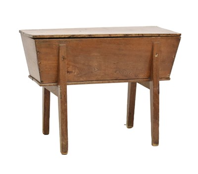 Lot 524 - 19th century oak dough bin or trough