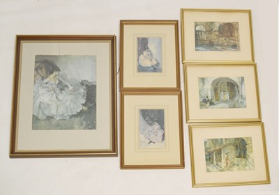 Lot 493 - Six Sir William Russell Flint prints