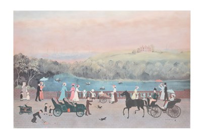 Lot 488 - Helen Bradley, (1900-1979) - Signed print - 'It was a beautiful place'