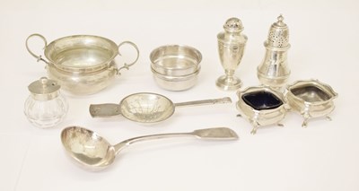 Lot 196 - Collection of silver table ware