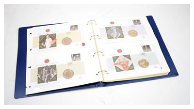 Lot 196 - Album of Royal Mint numismatic commemorative £5 coin covers