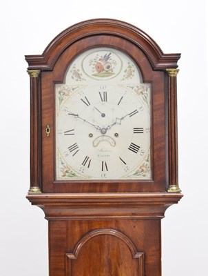 Lot 505 - 19th century mahogany-cased 8-day longcase clock, Burton, Eastry