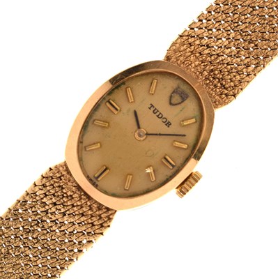 Lot 178 - Tudor - 1970s lady's 9ct gold bracelet watch