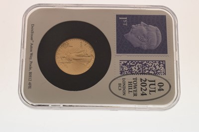 Lot 129 - U.S.A. gold quarter oz 10 dollar eagle, 2024