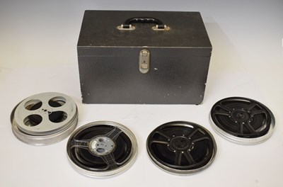 Lot 283 - Four cans of film, cased