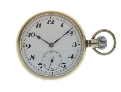 Lot 85 - Early 20th century Great Western Railway (GWR) silver plated pocket watch