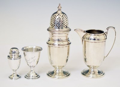 Lot 223 - George VI silver strawberry set, etc