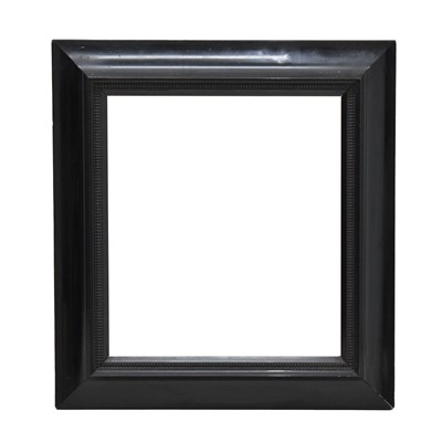 Lot 492 - Ebonised ripple-moulded picture frame