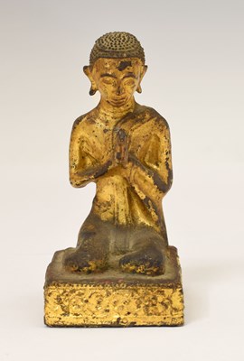 Lot 300 - South East Asian gilt bronze figure of a Buddha