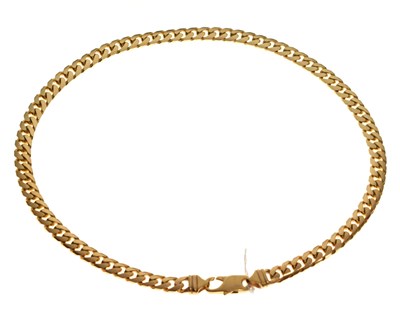 Lot 139 - 9ct gold filed curb-link necklace