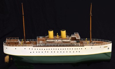 Lot 228 - Early 20th century wooden scratch built live steam model, steamship Princess Pat