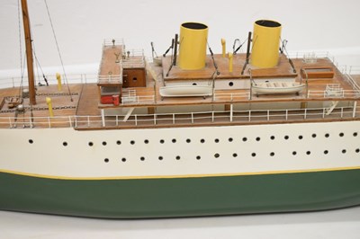 Lot 228 - Early 20th century wooden scratch built live steam model, steamship Princess Pat