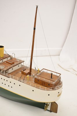 Lot 228 - Early 20th century wooden scratch built live steam model, steamship Princess Pat
