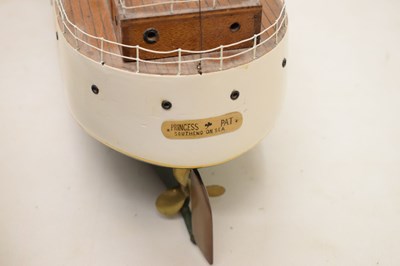 Lot 228 - Early 20th century wooden scratch built live steam model, steamship Princess Pat