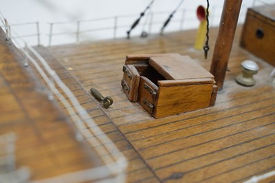 Lot 228 - Early 20th century wooden scratch built live steam model, steamship Princess Pat
