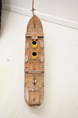 Lot 228 - Early 20th century wooden scratch built live steam model, steamship Princess Pat