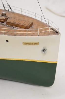 Lot 228 - Early 20th century wooden scratch built live steam model, steamship Princess Pat
