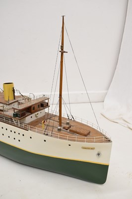 Lot 228 - Early 20th century wooden scratch built live steam model, steamship Princess Pat