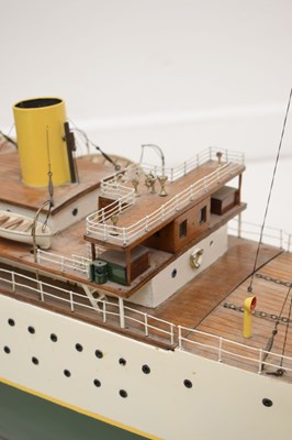 Lot 228 - Early 20th century wooden scratch built live steam model, steamship Princess Pat