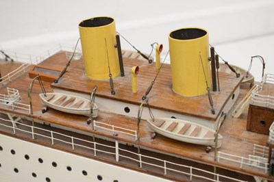 Lot 228 - Early 20th century wooden scratch built live steam model, steamship Princess Pat
