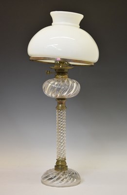 Lot 323 - Early 20th century oil lamp