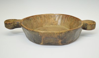 Lot 296 - Rustic carved elm bowl