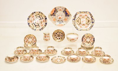 Lot 436 - Large collection of Stevenson & Hancock Derby Imari/Japan pattern wares