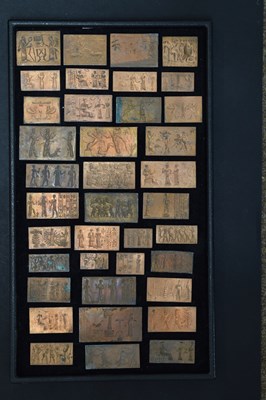 Lot 175 - Collection of thirty-eight Grand Tour style cast metal intaglios