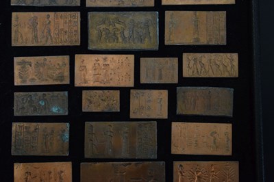 Lot 175 - Collection of thirty-eight Grand Tour style cast metal intaglios