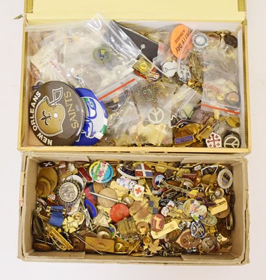 Lot 272 - Large collection of enamel and other pin badges