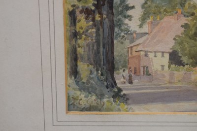 Lot 349 - Thomas Cooper Gotch (1854-1931) - Watercolour - Village street scene