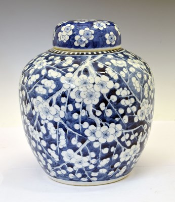 Lot 294 - Chinese blue and white porcelain ginger jar