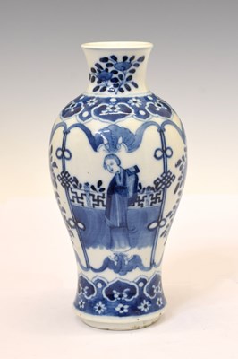 Lot 295 - Chinese blue and white meiping or baluster vase