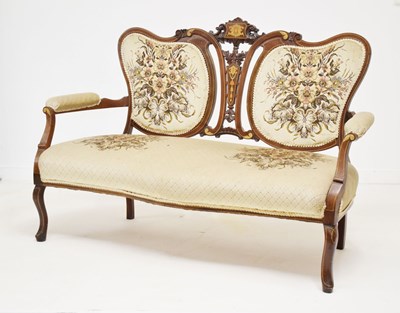 Lot 519 - Edwardian parlour settee