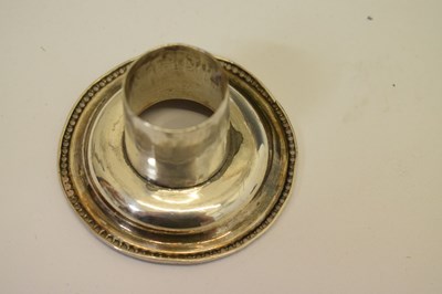 Lot 229 - Pair of Irish silver plate on copper candlesticks - Marquis of Londonderry crest