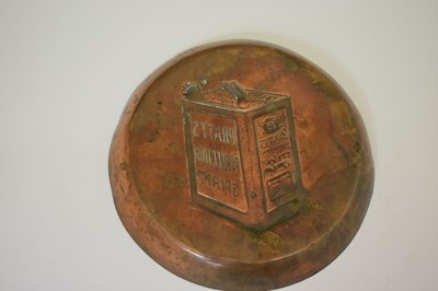 Lot 275 - Copper advertising dish 'Pratts Spirit'