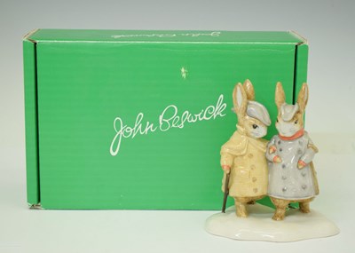 Lot 422 - Beswick 'Two Gentleman Rabbits', P4210