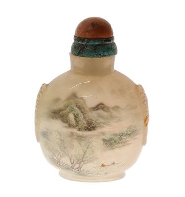 Lot 457 - Chinese interior-painted glass snuff bottle