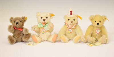 Lot 380 - Four Steiff mohair teddy bears