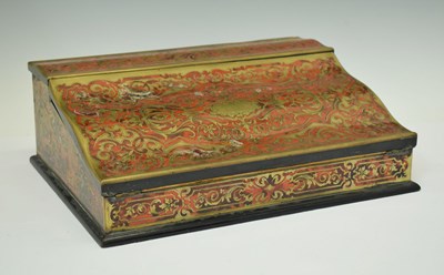 Lot 311 - 19th century boulle writing slope