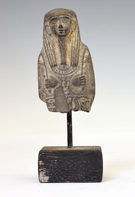 Lot 212 - Egyptian shabti fragment, Semataui