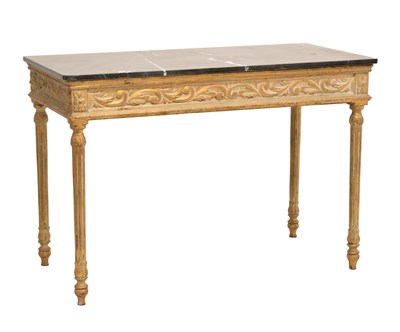 Lot 556 - Marble-top giltwood side or console table