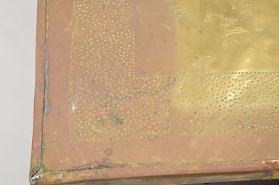 Lot 725 - Moroccan hammered copper occasional table