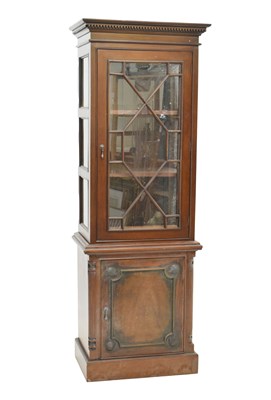 Lot 561 - Mahogany two-stage display cabinet