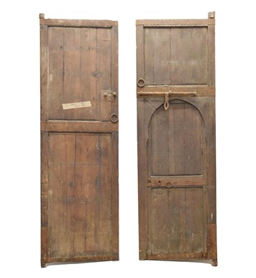 Lot 63 - Large pair of Moroccan panelled external doors