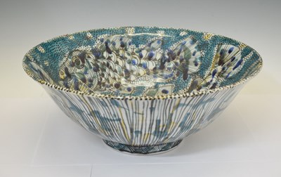 Lot 435 - Studio Pottery - Alexandra Copeland (b. 1947) for Dartington Pottery, large stoneware bowl